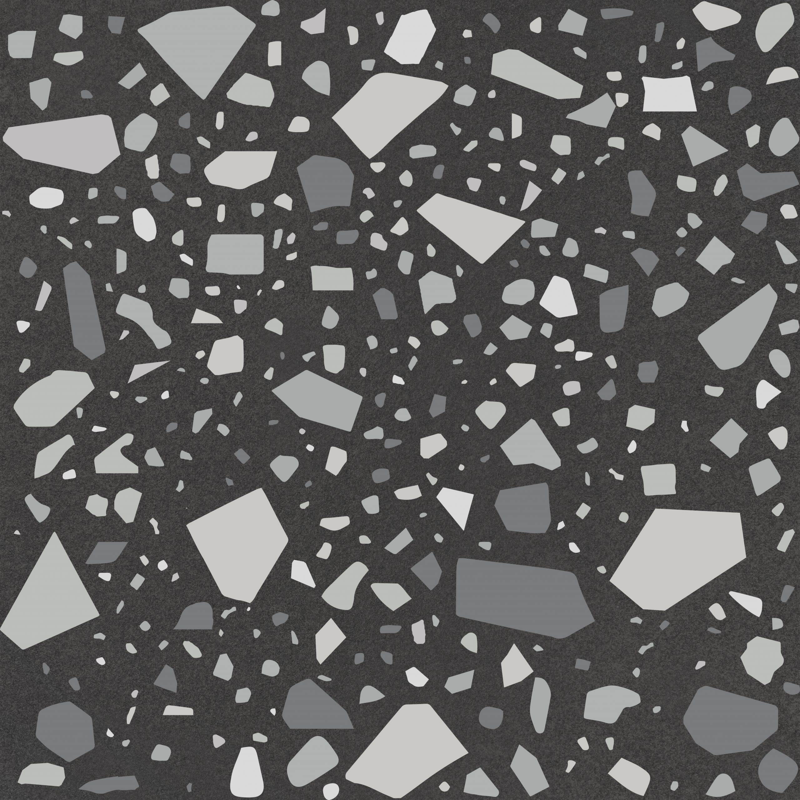 Carrelage aspect terrazzo CANOA NERO GRIGIO 18,6X18,6 - 0,45 m²