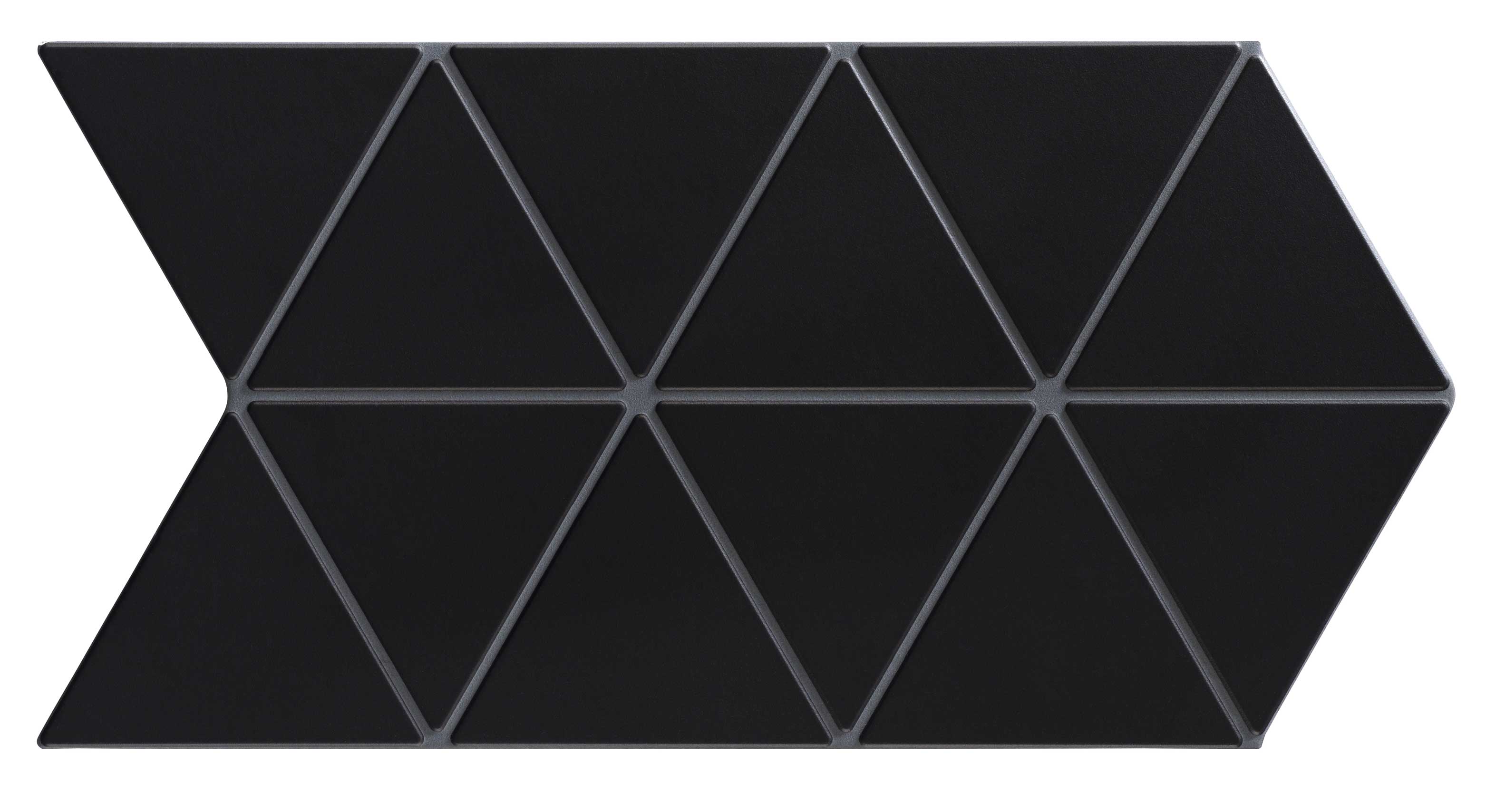 Faience style triangulaire TRENTON BLACK - 48,5X28 - 0,94 m²