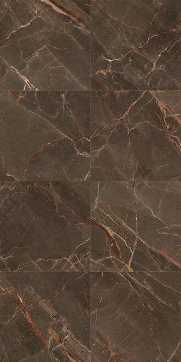 Carrelage effet marbre grand format 9CENTO OMBRA MOKA POLI - 120X120 - 1,44 m²