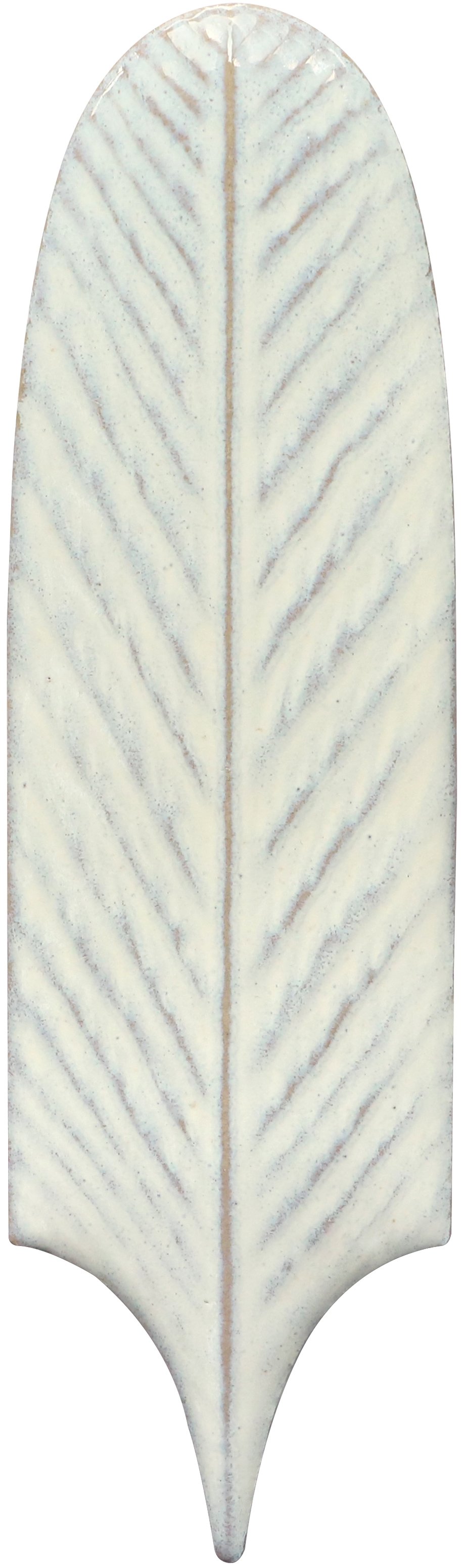 CERAMIQUE FEUILLES LONGUES BLANCHES 19,5x5,7 cm- 0,42 m²