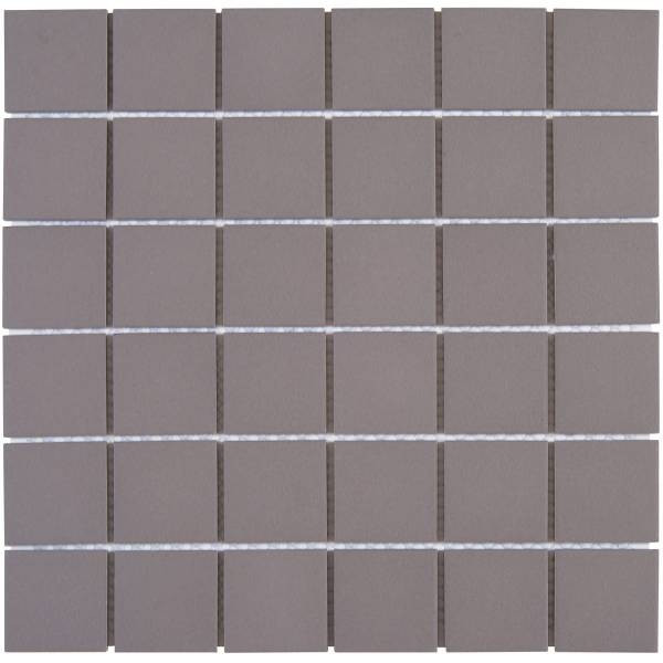 MOSAIQUE 4,8X4,8 ep 6 mm CERAMIQUE AD TRAME 30,6X30,6 CM TAUPE - 2