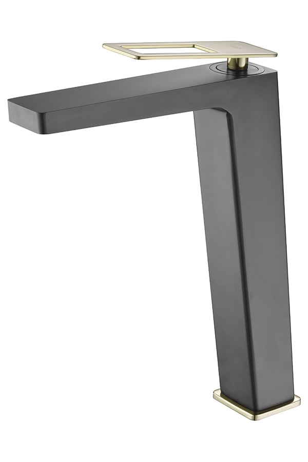 Monocommande lavabo bec haut suecia noir doré BDC032-3NGOLD 43X27X0,8 - 1 unité