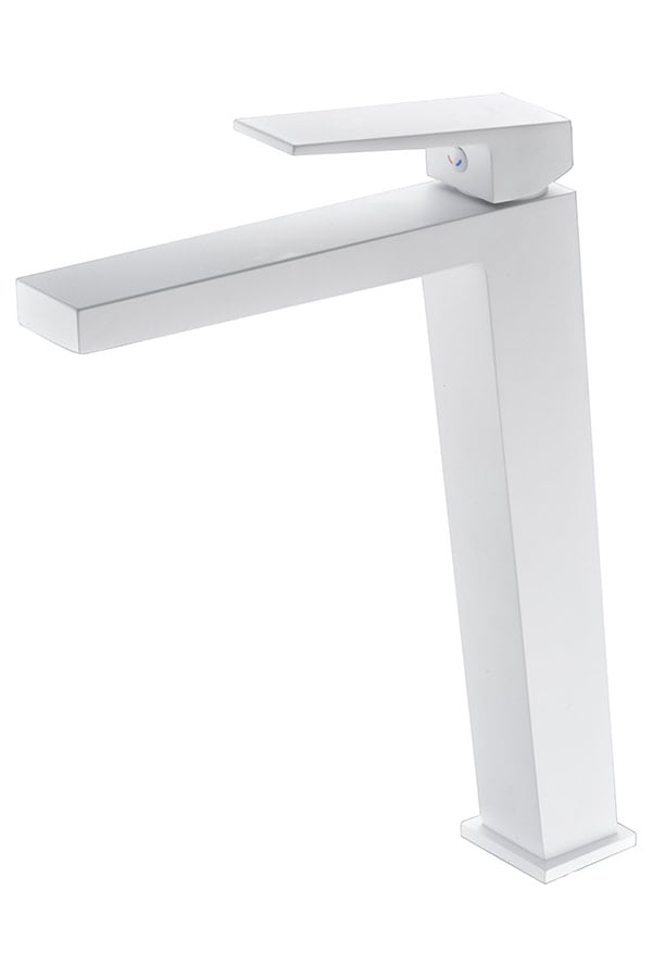 Monocommande lavabo bec haut art blanc mat BDAR025-3BL 43X27X0,8 - 1 unité