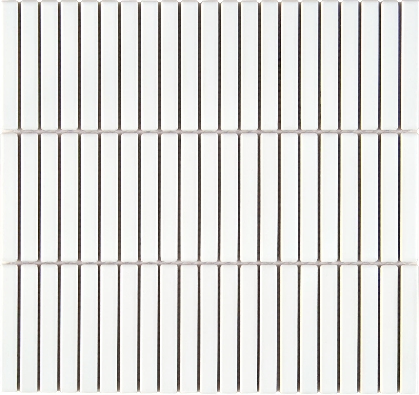 CEBL01 MOSAIQUE CERAMIQUE BARRETTE blanche mat 9,2x1,2- 1 unité