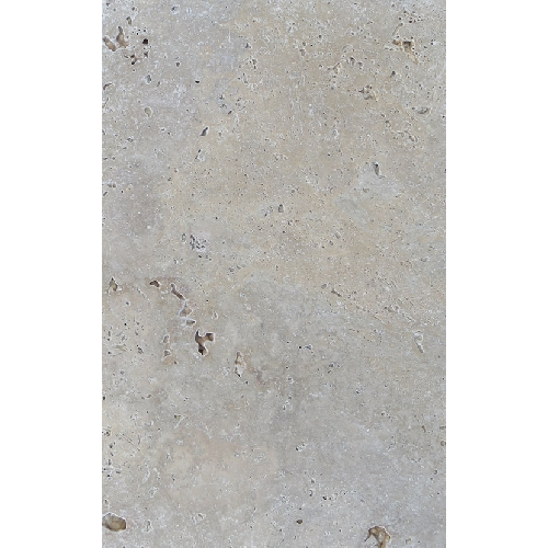 ECHANTILLON (taille variable) de Carrelage pierre naturelle TRAVERTIN SILVER gris 40x60 cm 1er choix EP.30MM - 2