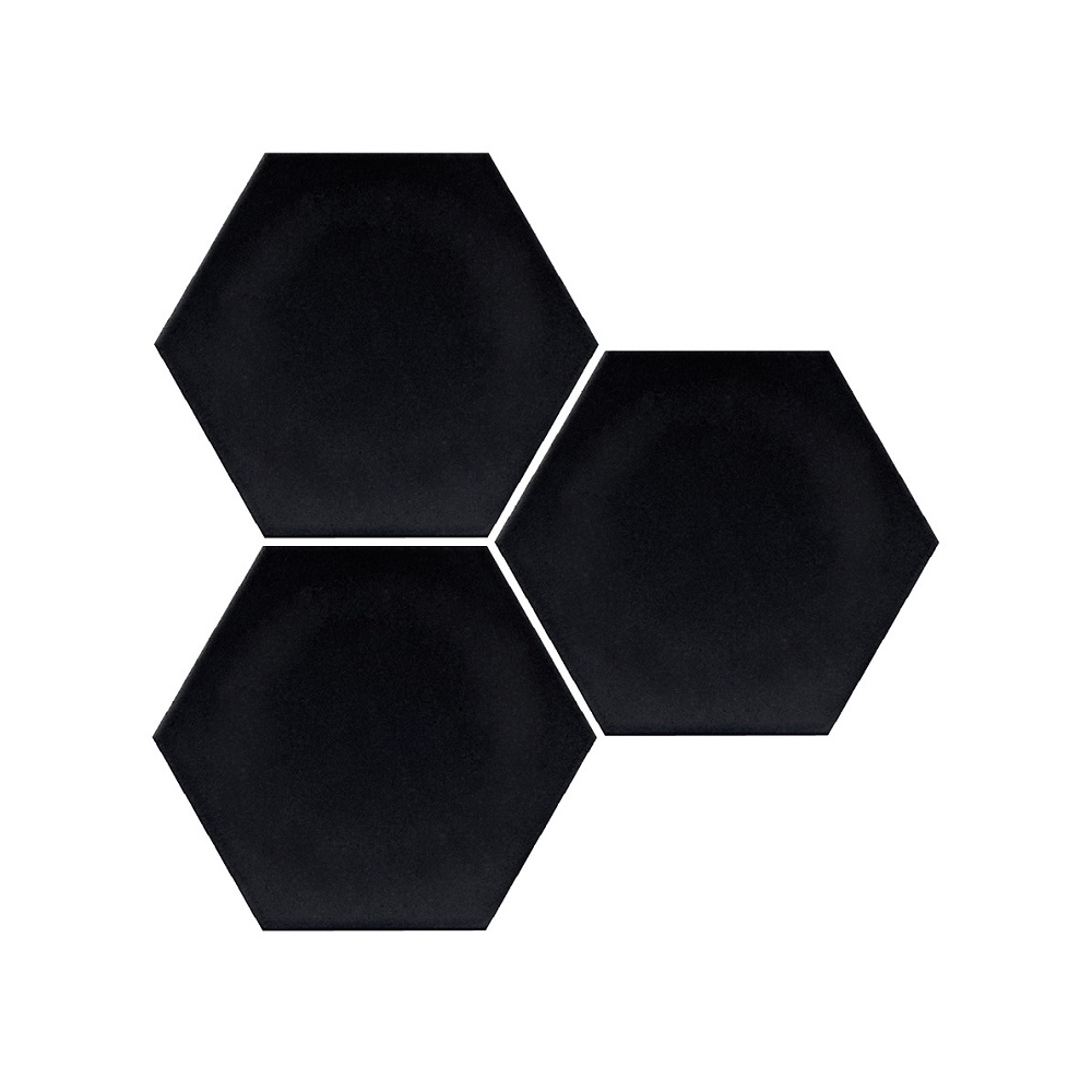 Carrelage hexagonal  noir mate INTUITION BLACK NAT 25x30 