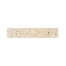 Plinthe TRAVERTIN vieilli beige MIX TUMBLED 8x40,6x1.2 cm - Vendu par 10 unités - 2