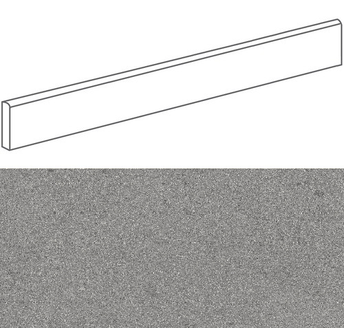 Plinthe aspect terrazzo GALBE GRIS GRIS  9,4X80- 1 Unités
