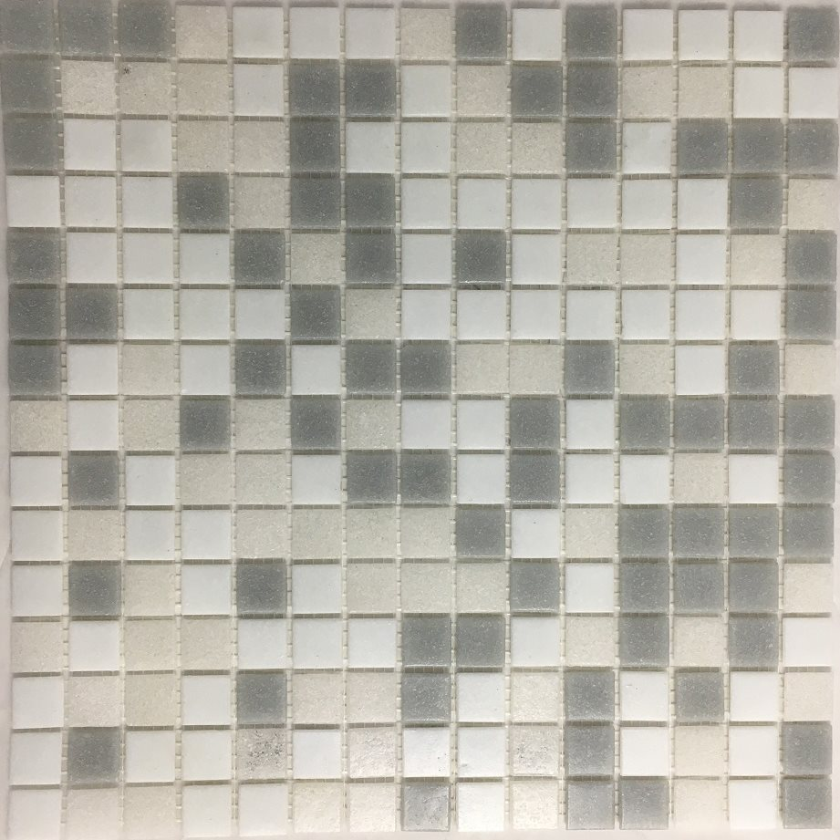 Mosaique piscine Mix beige gris blanc NUVOLA 32.7x32.7 cm - 2.14m² - 2
