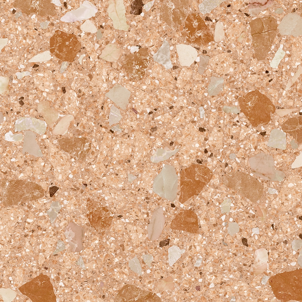 Carrelage imitation ciment et terrazzo NINOV RECTIFIE ROJIZO ANTIDERAPANT 80X80  - 1,28 m²