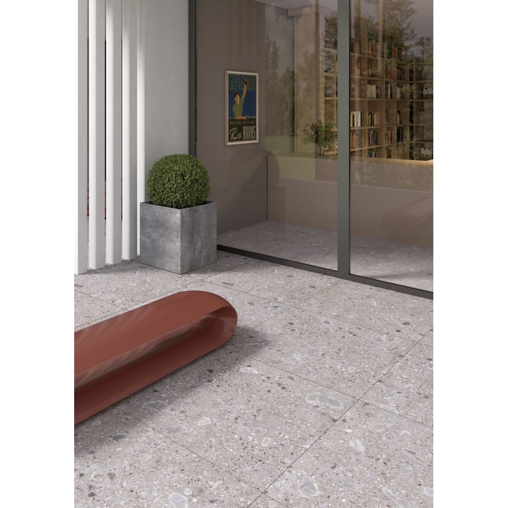 Carrelage effet résine DAGNE GREY R10 - 60X120 - 1,44 m² - As de Carreaux