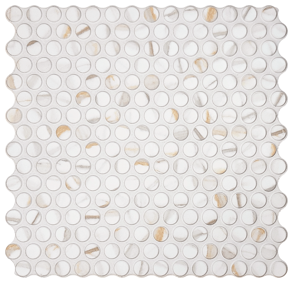 Carrelage déco brillant PANS CALACATTA GOLD - 30,9X30,9 - 0,88 m²