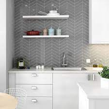 Chevron gris left & right 9x20.5 cm - 1m² - 2