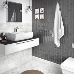 Faience effet métro MAROME DARK GREY 7,5x30- 1 m² Equipe