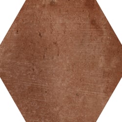 Carrelage couleur terre cuite CALLOT HEX BROWN - 15X17,3 - 0,86 m² 