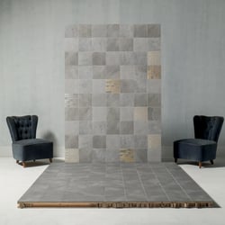 Carrelage effet pierre décoré SUZANO CEMENTO PERLA DECOR 20x20 - 0,2 m² 