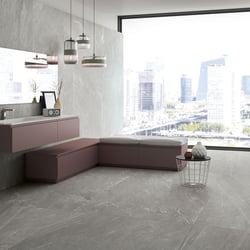 Carrelage grès cérame rectifié effet pierre CAIRNS GRIGIO CHIARO 60X120 - 1,44m² Aparici