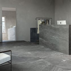 Carrelage grès cérame effet pierre CAIRNS GRIGIO SCURO 45X90 - 1,215m² Realonda