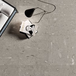 Carrelage grès cérame effet pierre grand format MAITLAND GREY BRILLANT 75X75 - 1,12m² Coem ceramiche