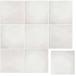 Lot de 2.31 m² - Carreau imitation zellige blanc 10x10 - 2.31 m² 