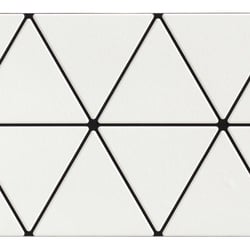 Faience style triangulaire TRENTON SNOW - 48,5X28 - 0,94 m² 