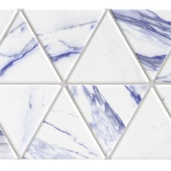 Faience style triangulaire TRENTON THASSOS BLUE - 48,5X28 - 0,94 m² 