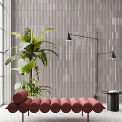 Faience colorée et unie brillante PANAMA DECORO LUSTRO FANGO LUCIDO - 6X37 - 6 Unités QUINTESSENZA CERAMICHE SRL