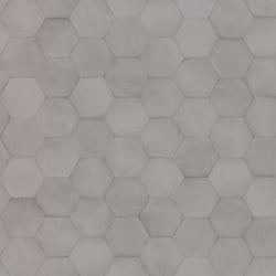 Carrelage hexagonal tomette décor 23x26.6cm BAMPTON Gris - 0.50m² Realonda