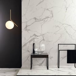 Carrelage effet marbre grand format ELEMENTS LUX CALACATTA LAPATTO - 120X120 - 1,44 m² 