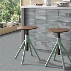 Carrelage style zellige GHENT Pearl Grey Glossy - 6,9X24 - 0,5 m² 