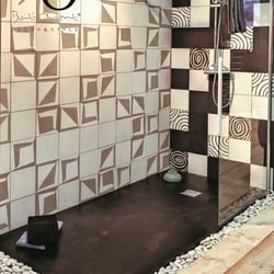 CIMI44 - CARREAU CIMENT 20X20 MODERNE SPIRALE ANTHRACITE / BLANC 16 mm  - 0,48 m² Vives Azulejos y Gres