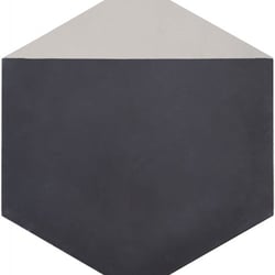 CIMI45 - CARREAU CIMENT HEXAGONE 20X23 MODERNE ANTHRACITE / POINTE GRIS CLAIR 16 mm  - 0,48 m² Bati Orient