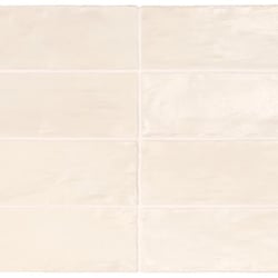 Carrelage effet zellige nacré 6.5x20cm MALLORCA CREAM 23252 - 0.5m² Keope