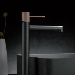 Monocommande lavabo bec haut Line gris mat/champagne BDD038-3GC 43X27X0,8 - 1 unité 
