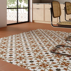 Carrelage effet carreau ciment  RIZOLI AUSTIN 20X20 - 1 m² Bati Orient