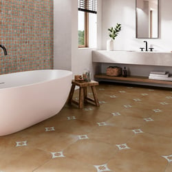 Carrelage tradition ornementale TETUAN TERRA 44,2X44,2 - 1.37 m² Vives Azulejos y Gres