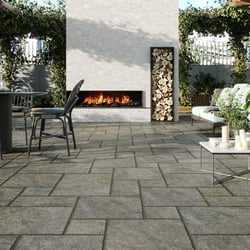 Carrelage modulaire imiation pierre DIANA CHARCOAL MODULAR 44X66 - 0.87 m² Bati Orient