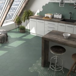 Carrelage hexagonal nuancé CHARLEY SOLAR DECOR 17,5X20 - 0.71 m² Equipe