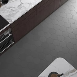 Carrelage hexagonal nuancé CHARLEY BLACK UNI 17,5X20 - 0.71 m² Bati Orient