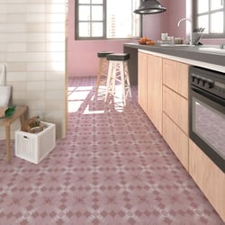 Carrelage style Pop/Seventies inspiration Art Déco 20x20 cm BENACO CORAL - 1m² Vives Azulejos y Gres