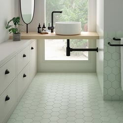 Carrelage hexagonal KROMATIKA MINT R10 - 11.6x10.1cm - 26468 - 0.43m² Equipe