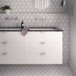 Carrelage hexagonal blanc KROMATIKA WHITE R10 - 11.6x10.1 - 26462 - 0.43 m² 