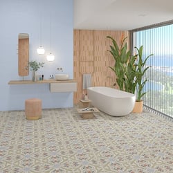 Carrelage décoré coloré 20x20 cm BORSALINO - 1m² Nanda Tiles