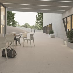 Carrelage très grand format grès cérame imitation terrazzo GALBE CENIZA 120X120 - 1,44 m² 