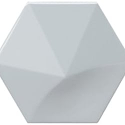 Faïence hexagonale à relief MAFINGA OBERLAND SKY BLUE 12,4X10,7 cm - 0,36 m² 