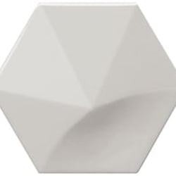 Faience hexagonale à relief MAFINGA OBERLAND MINT 12,4X10,7 cm - 0,36 m² 