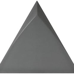Faience triangle à relief MAFINGA TIROL DARK GREY  10,8X12,4 cm - 0,13 m² 