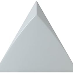 Faience triangle à relief MAFINGA TIROL SKY BLUE 10,8X12,4 cm - 0,13 m² 