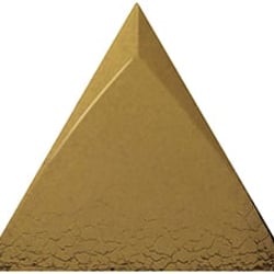 Faience triangle à relief MAFINGA TIROL METALLIC 10,8X12,4 cm - 0,13 m² 