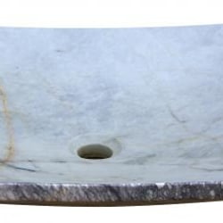 Vasque pierre Assiette Afyon White 65x45x15 cm 